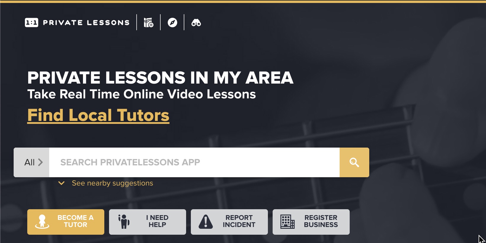 privatelessons.app website